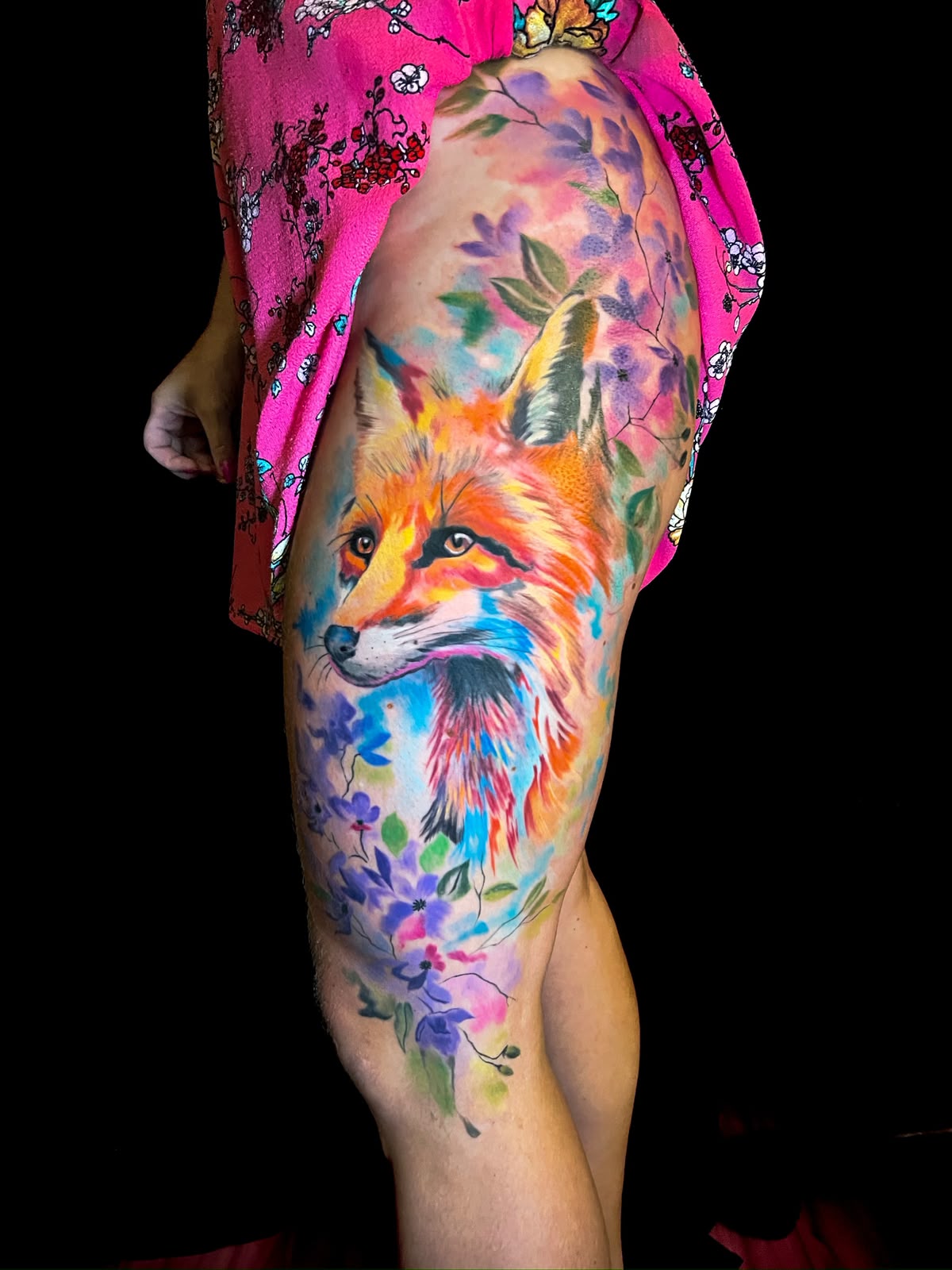 Tatuagem autoral em aquarela por Josi — peça 2
