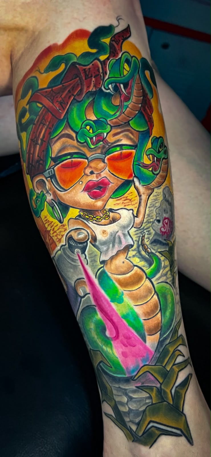 Tatuagem autoral em aquarela por Josi — peça 1