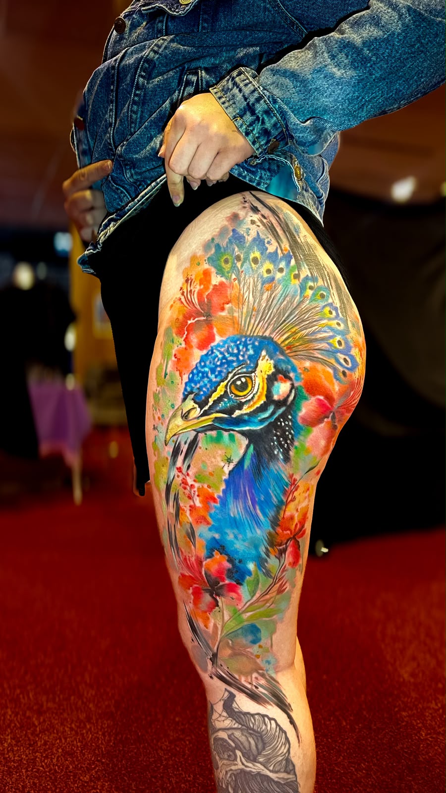 Tatuagem autoral em aquarela por Josi — peça 3