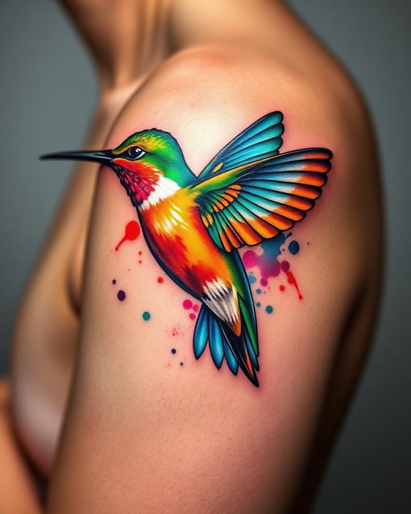 Exemplo de tatuagem Aquarela
