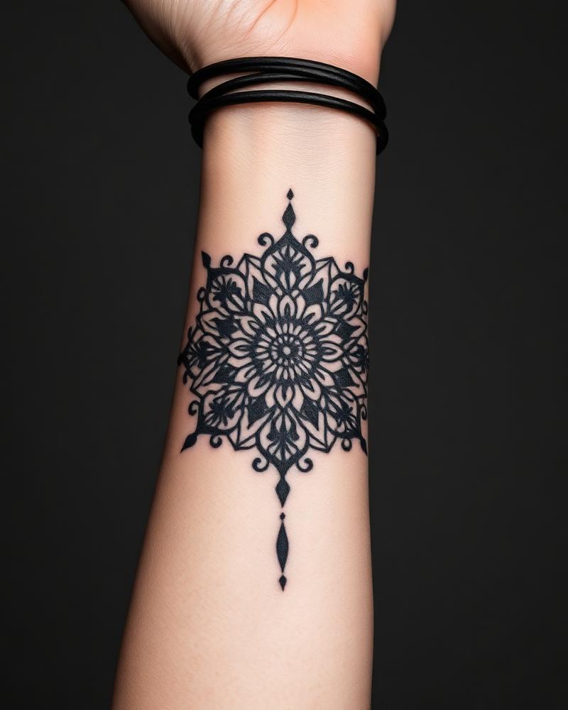 Exemplo de tatuagem Blackwork